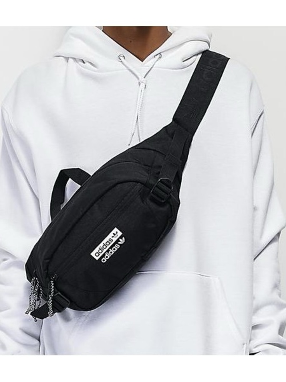 adidas Black Men's Sling Belt Bag